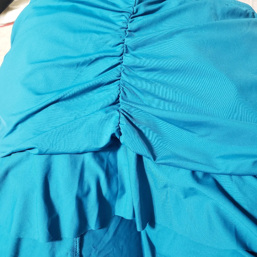 Sz 10 La Blanca  Island Goddess Ruffle Swim Skirt - Picture 10 of 16